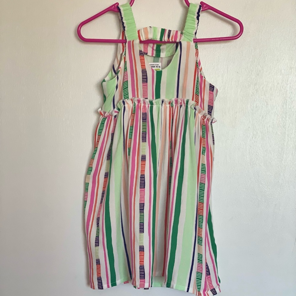 Crazy 8 A-Line Multicolor Baby Dress - Size 18-24 Months - Picture 4 of 11